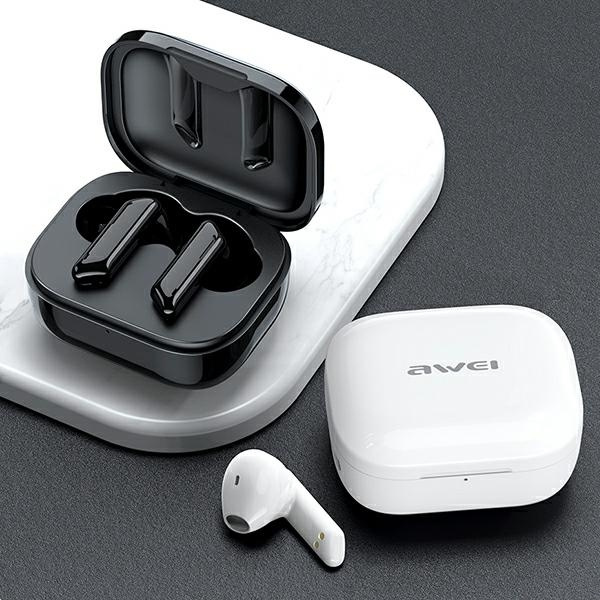 AWEI sluchátka Bluetooth 5.1 T36 TWS + nabíjecí stanice